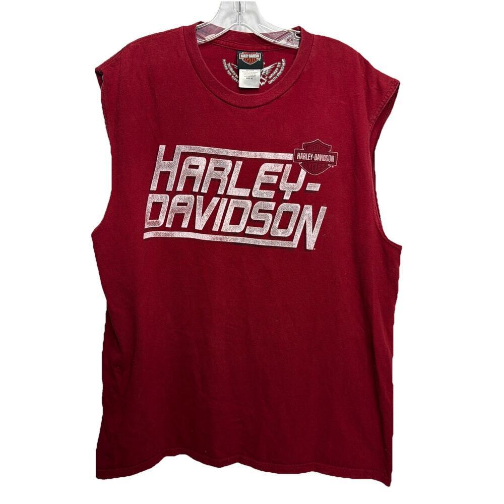 Harley Davidson Graphic Tank Top Live To Ride Mens